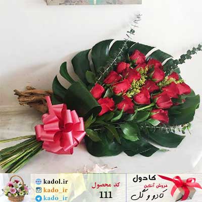 دسته گل رز آتشین دسته گل رز آتشین